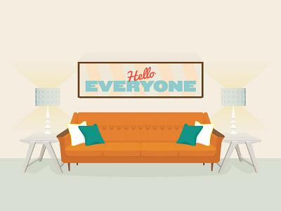 Office Furniture couch design designscout everyone furniture hello interior design lamp muted colors office pillows retro