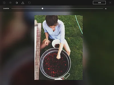 Simple Image Editor app clean desktop editor minimal simple slider web