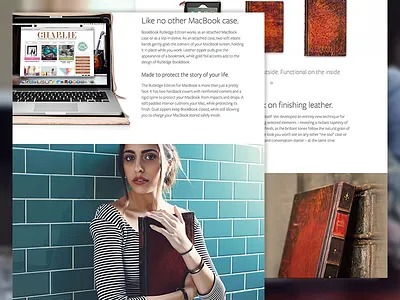 BookBook Rutledge bookbook clean ecommerce fullscreen gallery minimal product rutledge twelve south ux web