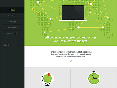 Flat Web Interface - Freebie clean flat free freebie interface layout minimal slick template ui website