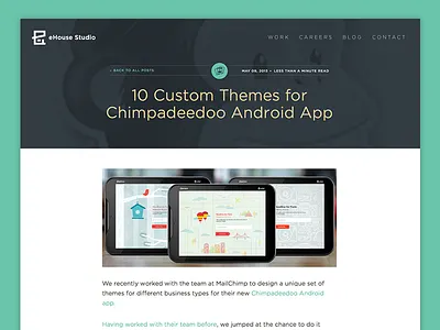 Blog Snapshot blog clean gold icons illustration mailchimp minimal read time
