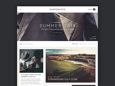Menswear/Gear Site classy fashion menswear minimal network social style ultralinx web