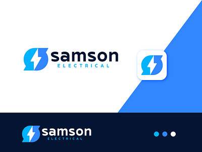 S + Bolt logo concept (samson) Technology logo best logo bolt branding colourful logo creative design electric electricity energy graphic design identity lightning logo logo mark minimal negative space power technology logo voltage volts