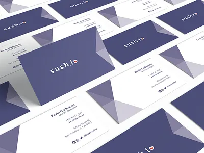 Cards brand branding business cards print sushio visit