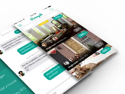 Fresh Face Meets Roompik app branding clean flat design modern trendy design ui design ux design webdesign