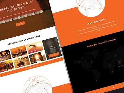 Travel & Tourism Company Website clean mobile responsive simple ui ux website world