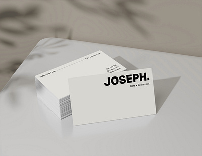 JOSEPH Typography Simple Cafe Business Card Template branding businesscard businesscarddesign card cardsdesign design graphic design illustration logo