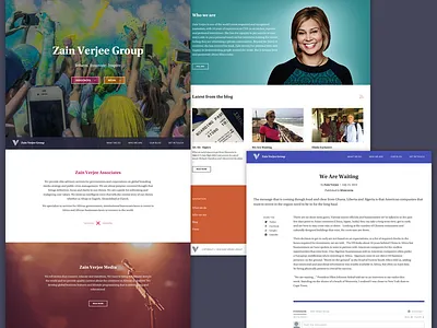 Zain Verjee Group blog web design