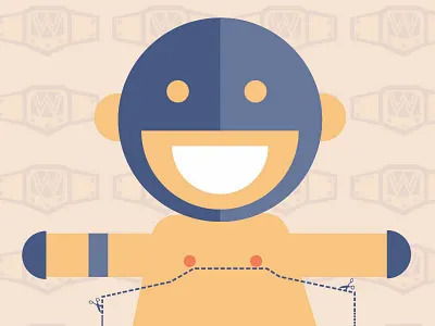 Baby Wrestler Poster Game baby cartoon game illustration poster shower wrestler