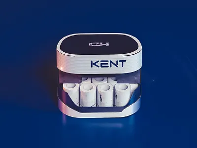 Kent Cigarettes 3d apple blue cigarette icon ios iphone kent pack pixel render smoke