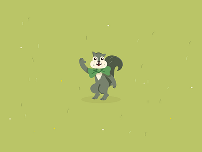 Squeaky character illustration squirrel texture