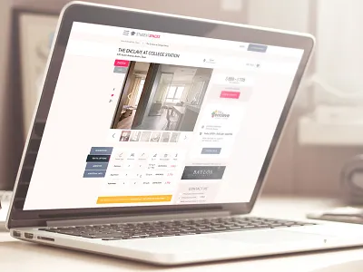 Listing Page for a Student Housing Search website design housing rental search students webdesign website