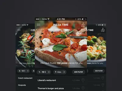 Pizza Time Application app application food ios pizza time