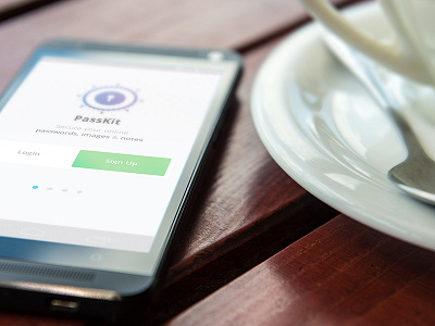 Passkit android app app ui clean design password management user experience ux
