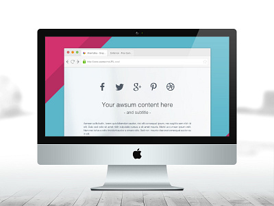 Freebie: iMac Mockup apple freebie imac imac mockup mac mockup psd