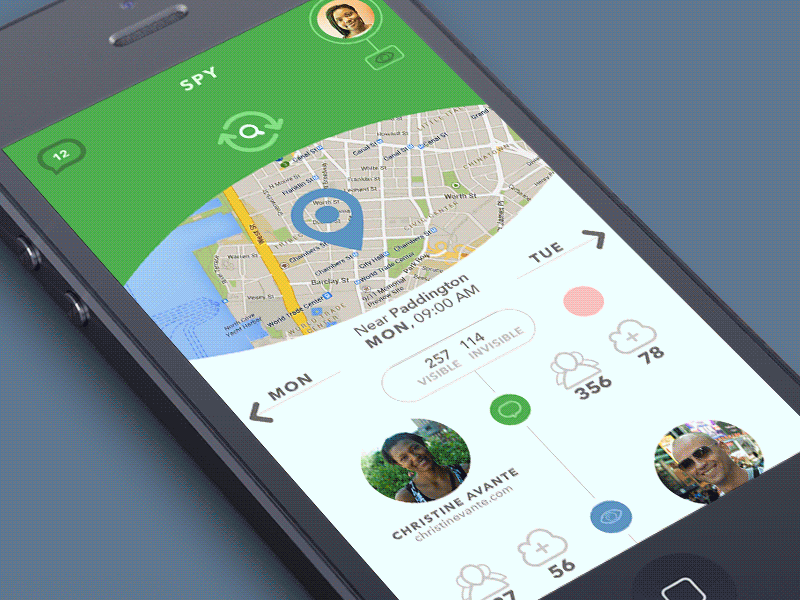 GIF Animation of an App android animation flat gif icon interface ios ui ukraine ux web