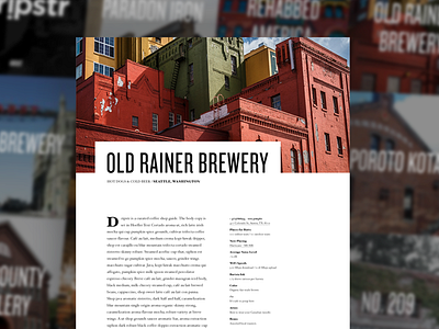 Dripstr Layout Exercise editorial layout webdesign website