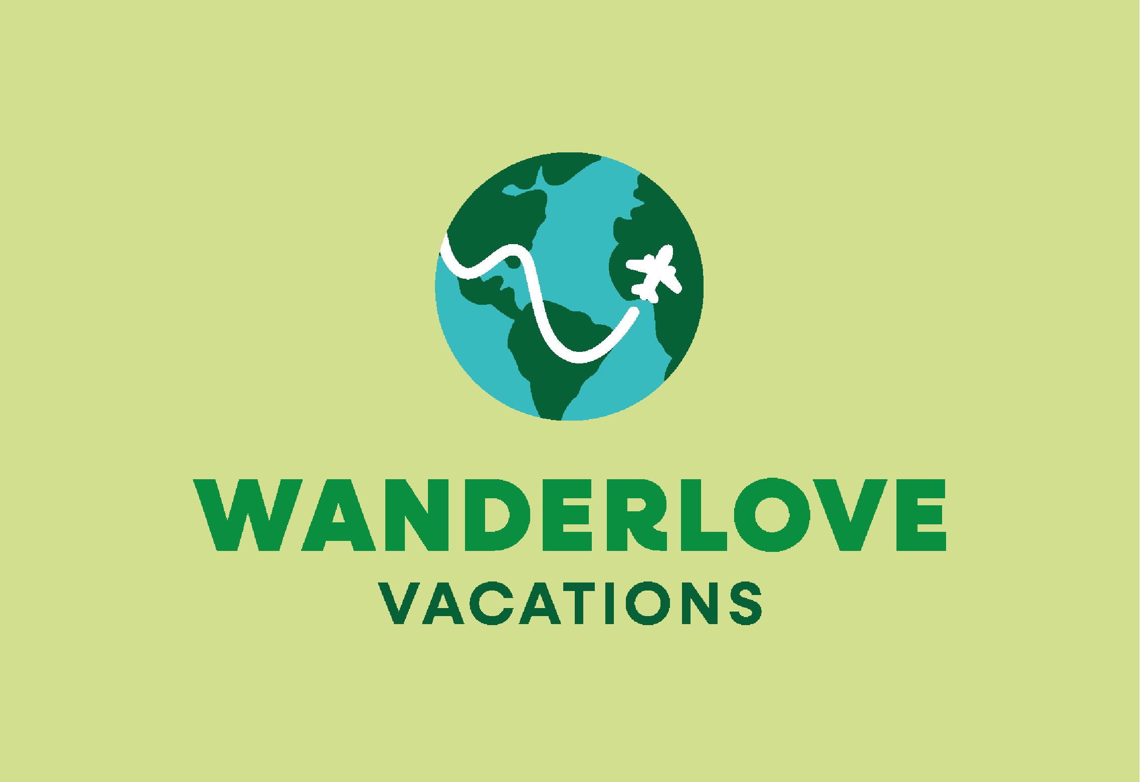 Wanderlove Vacations Branding branding design digital flat flat design graphic design illustration logo moodboard simple travel vector