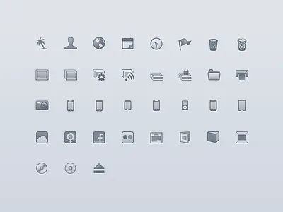 Apple iPhoto Source List Icons apple iphoto