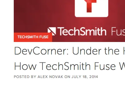 Techsmith Blog blog museo sans proxima nova tech blog