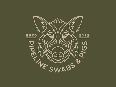 Swabs n' Pigs boar illustration pig