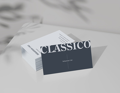 CLASSICO Simple Basic Business Card Template branding businesscard businesscarddesign card cardsdesign classic design graphic design typography