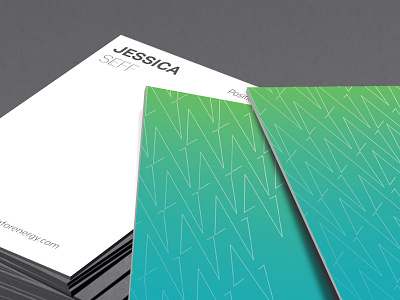 Business Card Lightning (wip) blue business cards energy green