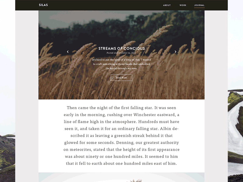 Articles blog journal minimal web