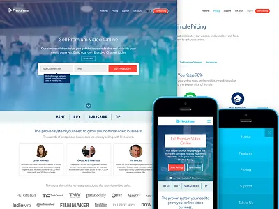 New Pivotshare.com blue css3 cyan html5 jquery mobile pivotshare responsive ui ux video