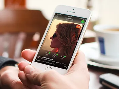 Newsfeed Idea app ios ios7 iphone iphone app mobile app mobile design photo app user interface ux