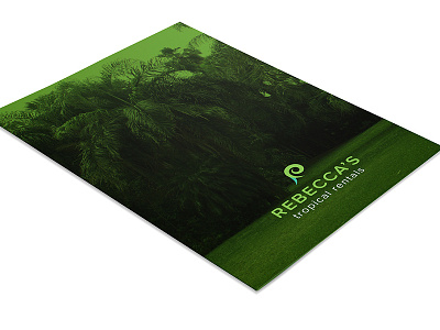 Tropical Brochure brochure green plant rental tropical