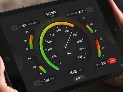 Controller App app controller dark light remote speed time ui ux