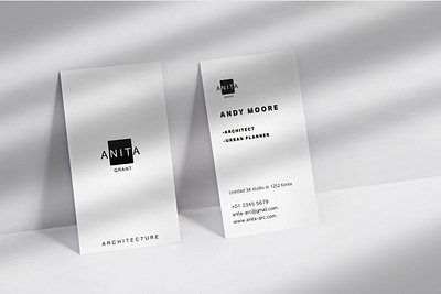 ANITA ARCHITECT Modern Business Card Template branding businesscard businesscarddesign card cardsdesign design graphic design modern