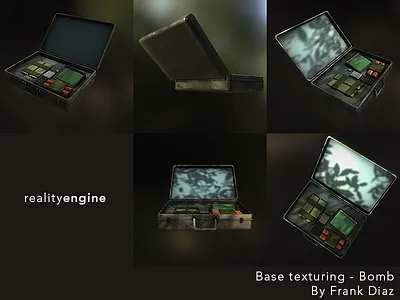 Bomb Base Texture 3d game dev maya