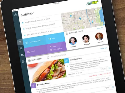 iPad Design Concept app dashboard design ipad mobile