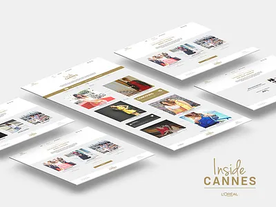 L'Oréal - Inside Cannes event network social webdesign