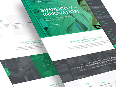 MintLink brand aid branding financial infinity website