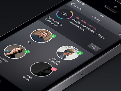 Lobby Screen app ios7 ipad iphone lobby ui