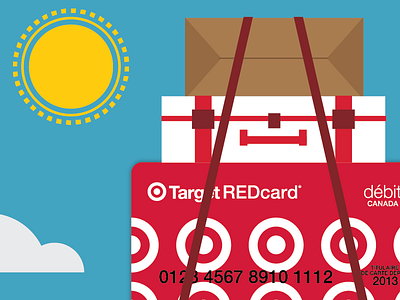 Redcard Movingday clouds moving quebec redcard suitcase sun target travel