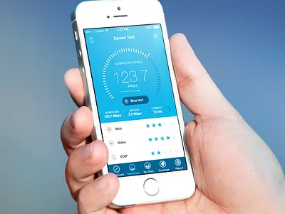OpenSignal Speedtest chart coverage dashboard download graph ios ios7 iphone latency speedtest stats upload