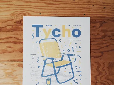 Tycho Poster poster screenprint summer tycho vibes