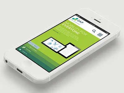 Zap color iphone mobile responsive typography