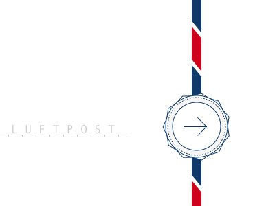 Luftpost airmail andale mono sketch