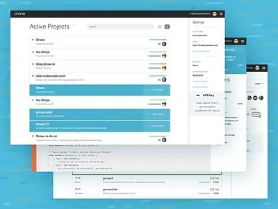 Drone - Dashboard dashboard detal drone feed projects ui