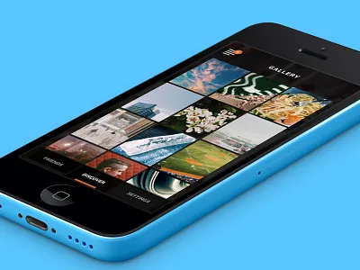 Photo Gallery 5c app camera gallery ios7 iphone photo pictures ui