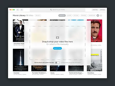 Spaceship app gui movie ui ux video yosemite