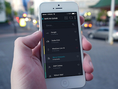 Safe In Cloud Mobile [ Main Window ] app astorino cloud concept in ios iphone mattia mobile nui safe