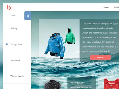 E-commerce Site clean design flat green icon interface ios iphone minimal mobile simple ui
