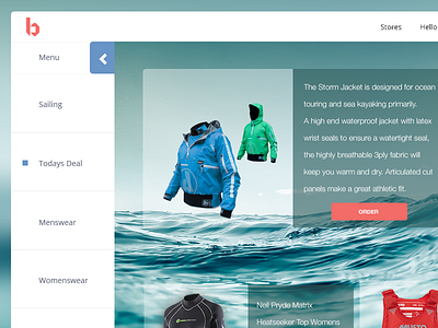 E-commerce Site clean design flat green icon interface ios iphone minimal mobile simple ui
