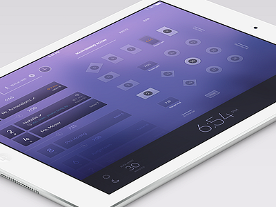 Reservations App Schematic design fnsz funsize gradient ipad ipad app purple reservations